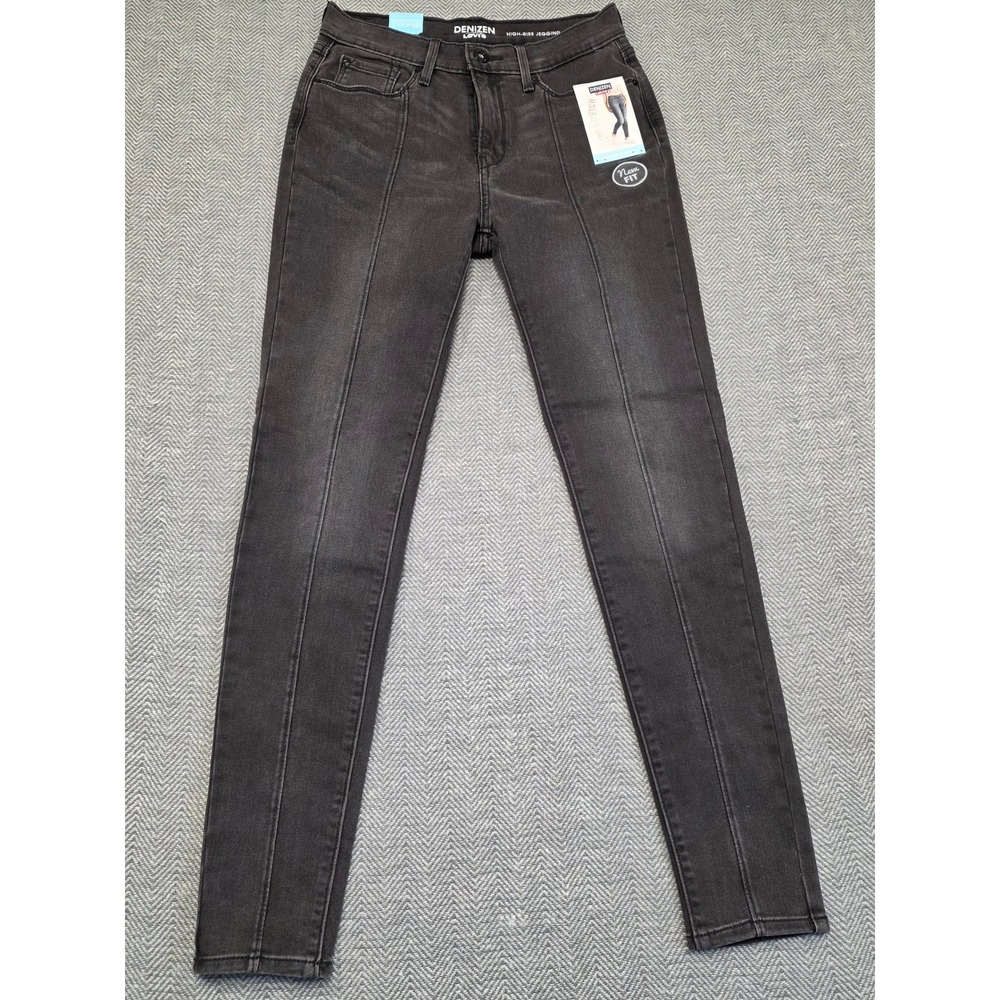 Denizen Levis Womens‎ High Rise Jegging Faded Black Front Seam Jeans Size 7/28